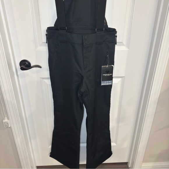 Obermeyer Axiom FZ Suspender Overalls Ski Snow Bibs in Black - Picture 3 of 8